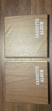 Wooden Cassette Album - Brown Finish